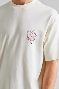 Le T-Shirt Slogan Vignes Cream