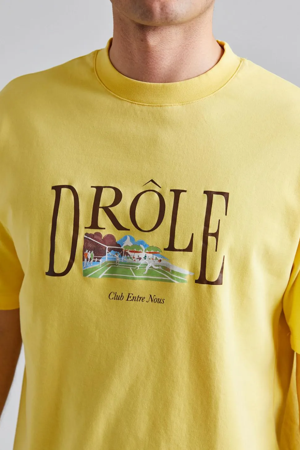 Le T-Shirt Tennis Court Light Yellow