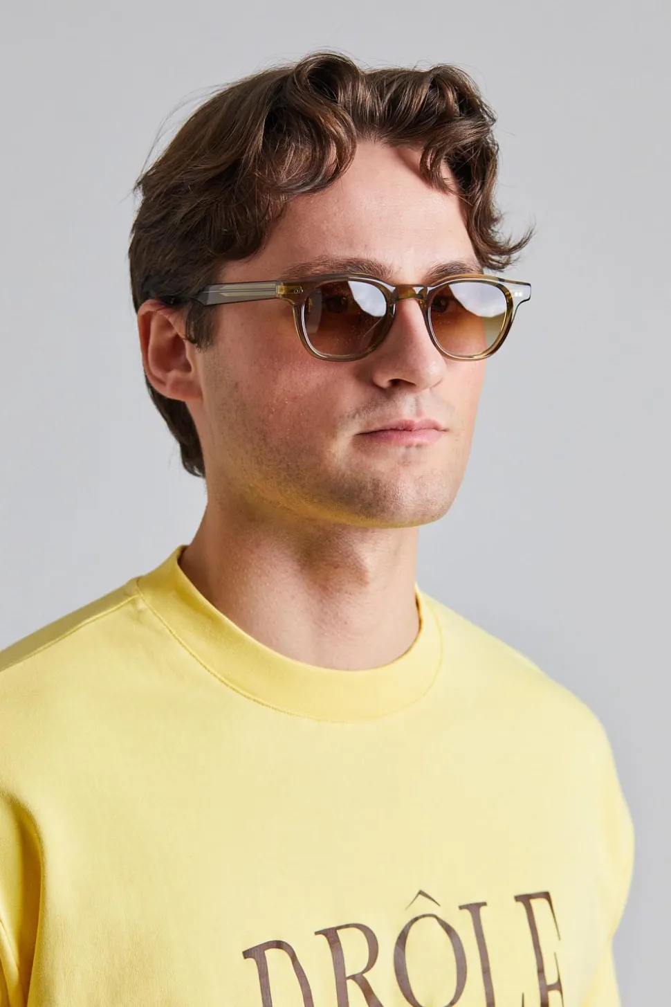 Le T-Shirt Tennis Court Light Yellow