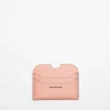 Leather Card Holder Salmon Pink FN-UX-SLGS000257