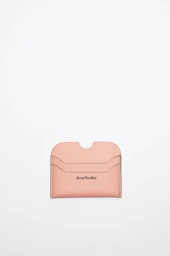 Leather Card Holder Salmon Pink FN-UX-SLGS000257
