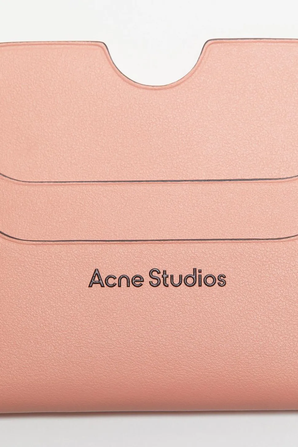 Leather Card Holder Salmon Pink FN-UX-SLGS000257