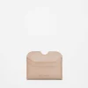 Leather Card Holder Taupe Beige FN-UX-SLGS000257