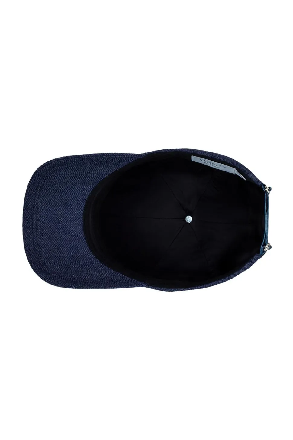 Legacy Structured Cashmere Navy Herringbone