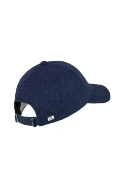 Legacy Structured Cashmere Navy Herringbone