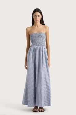 Lida Maxi Dress Blue Stripe