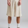Lino Linen Mix Shorts Sand