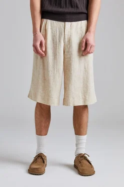 Lino Linen Mix Shorts Sand