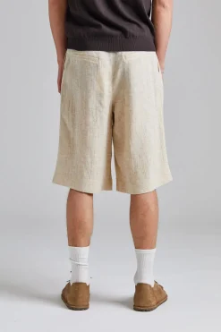 Lino Linen Mix Shorts Sand