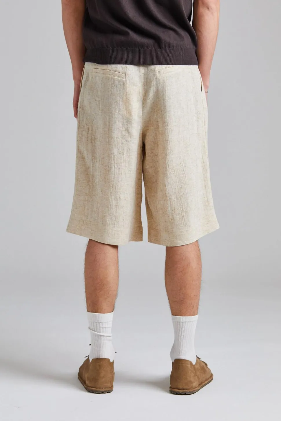 Lino Linen Mix Shorts Sand