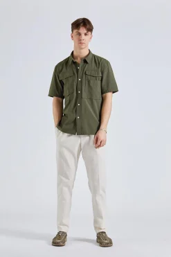 Lisle Safari Shirt Mid Olive