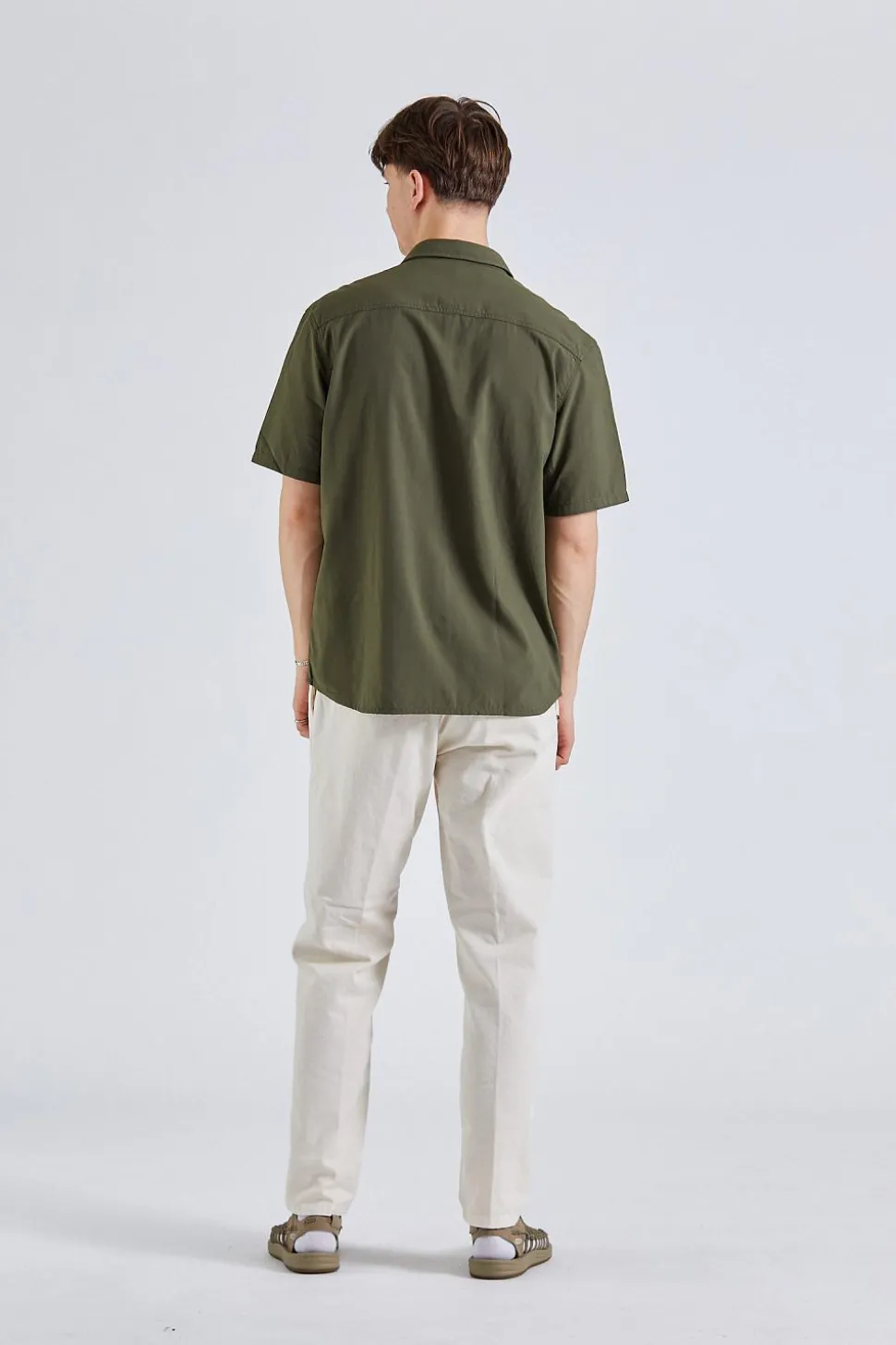 Lisle Safari Shirt Mid Olive