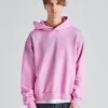 Logo Hooded Sweater Cotton Candy Pink FN-UX-SWEA000020