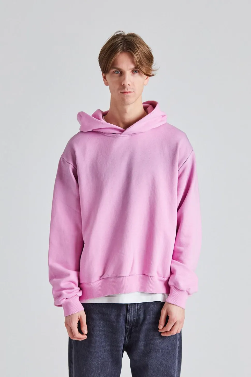 Logo Hooded Sweater Cotton Candy Pink FN-UX-SWEA000020