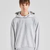 Logo Hooded Sweater Pale Grey Melange FN-UX-SWEA000023