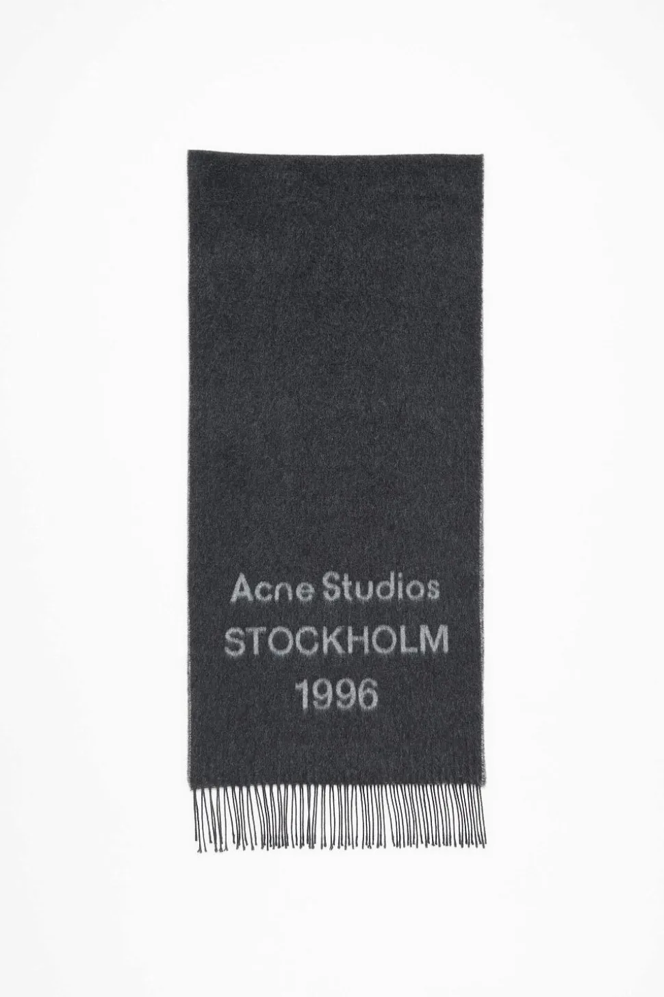 Logo Jacquard Scarf Black/White FN-UX-SCAR000432
