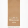 Logo Jacquard Scarf Camel/Ecru FN-UX-SCAR000432