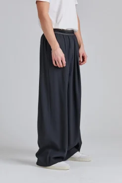 Logo Tape Trousers Charcoal Grey FN-MN-TROU001028