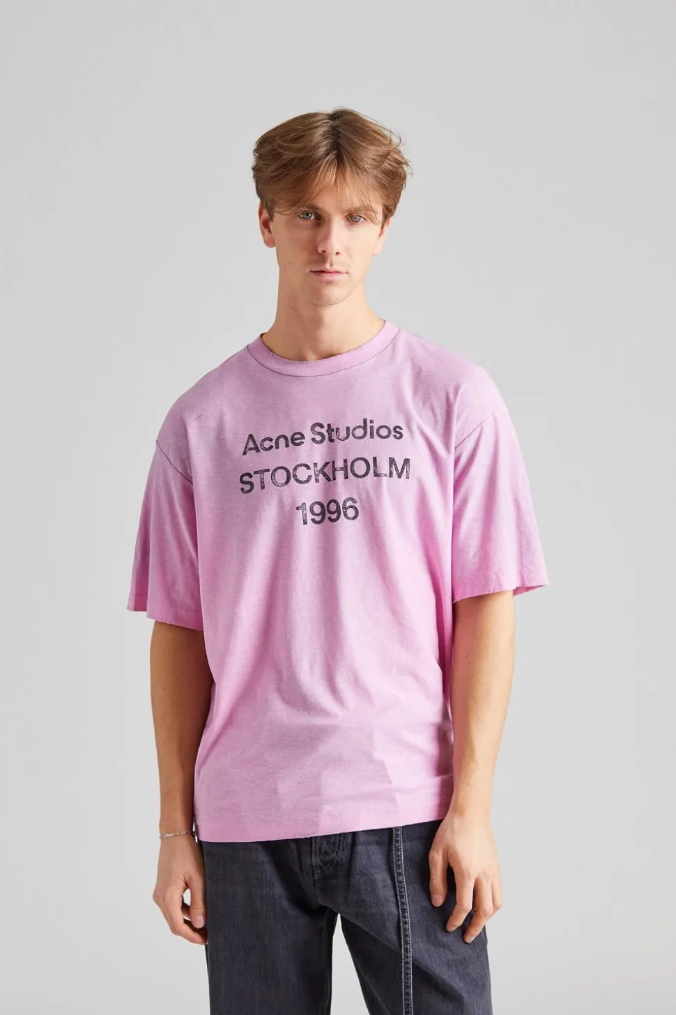 Logo T-shirt - Relaxed fit FN-UX-TSHI000013 Cotton Candy Pink