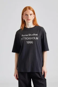 Logo T-shirt - Relaxed Fit Faded Black FN-UX-TSHI000013