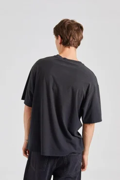 Logo T-shirt - Relaxed Fit Faded Black FN-UX-TSHI000013
