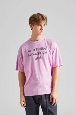 Logo T-shirt - Relaxed fit FN-UX-TSHI000013 Cotton Candy Pink