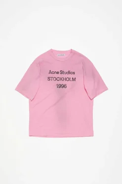 Logo T-shirt - Relaxed fit FN-UX-TSHI000013 Cotton Candy Pink