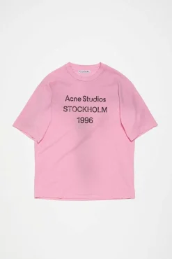 Logo T-shirt Relaxed Fit Cotton Candy Pink FN-UX-TSHI000013