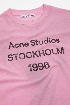 Logo T-shirt Relaxed Fit Cotton Candy Pink FN-UX-TSHI000013