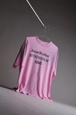Logo T-shirt Relaxed Fit Cotton Candy Pink FN-UX-TSHI000013