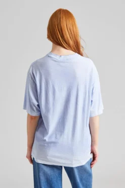 Logo T-shirt Relaxed Fit Dusty Blue FN-UX-TSHI000013