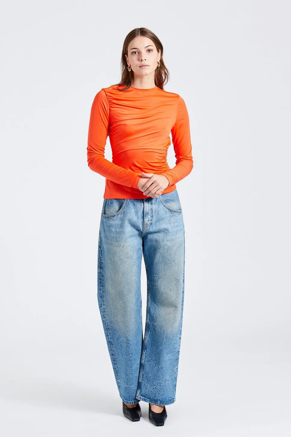 Long Sleeve Top Coral