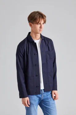 Louis Gabardine Jacket Navy