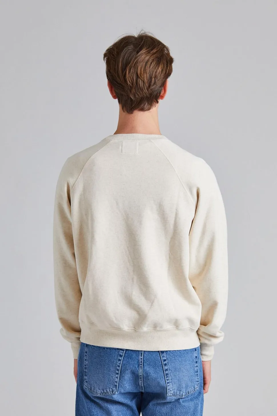 LS Cotton-Hemp Raglan Sweatshirt Ecru