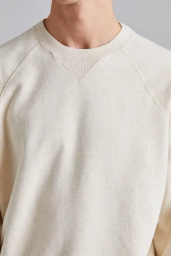 LS Cotton-Hemp Raglan Sweatshirt Ecru