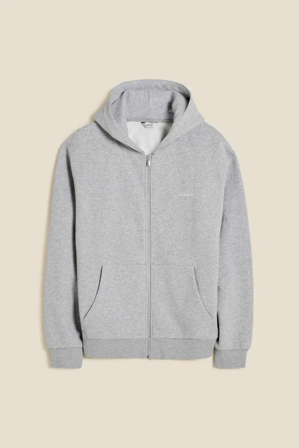 M Regular Zip Hoodie Grey Mix