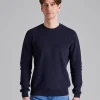 Maglia Knitted Crew Neck Navy