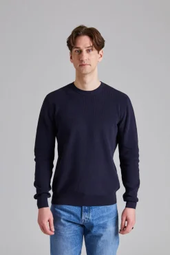 Maglia Knitted Crew Neck Navy