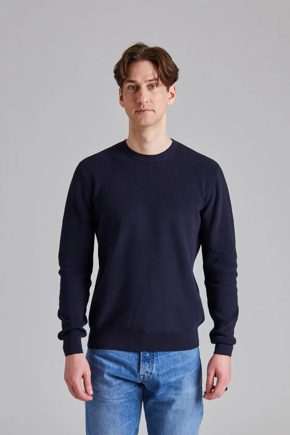 Maglia Knitted Crew Neck Navy