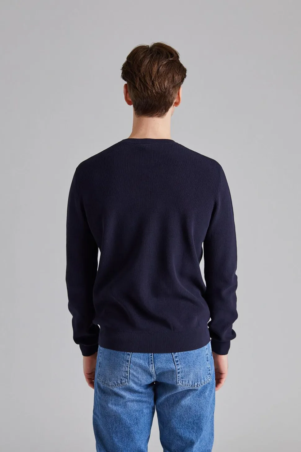 Maglia Knitted Crew Neck Navy