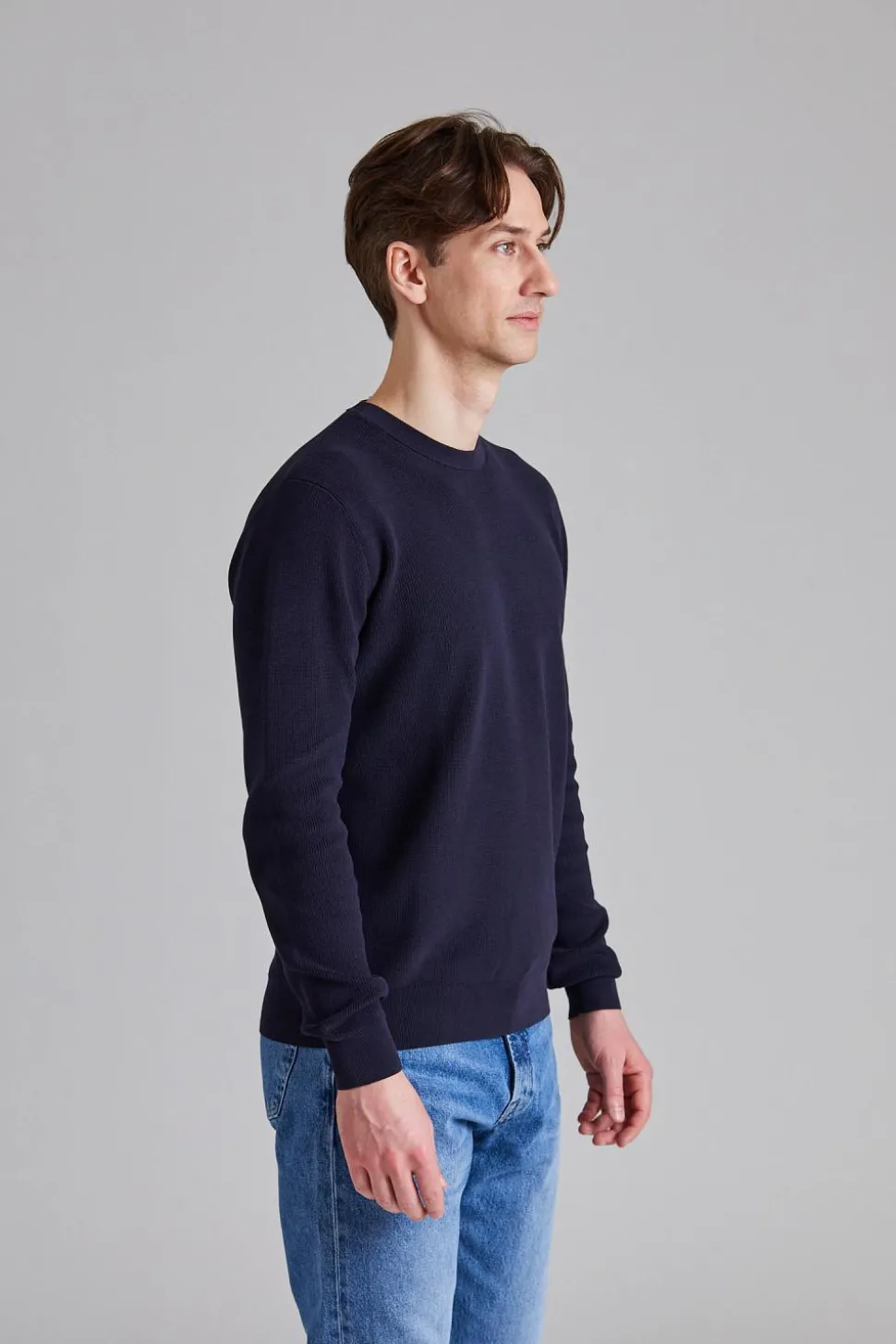 Maglia Knitted Crew Neck Navy