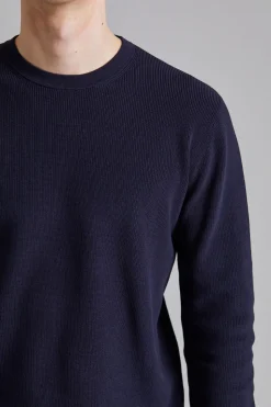 Maglia Knitted Crew Neck Navy