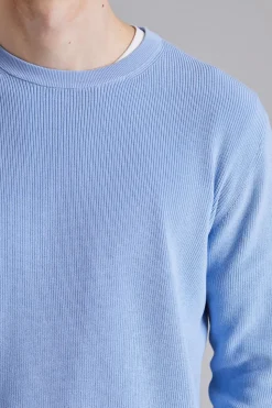 Maglia Knitted Crew Neck Sky Blue