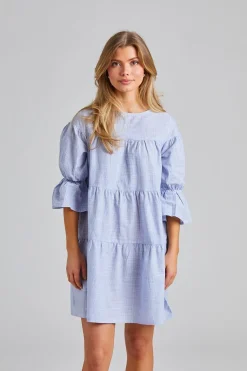 Mai Dress Blue Stripe