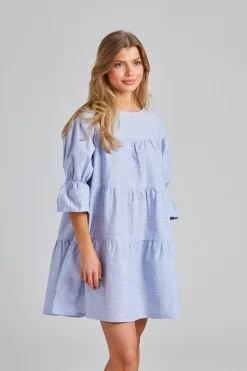 Mai Dress Blue Stripe