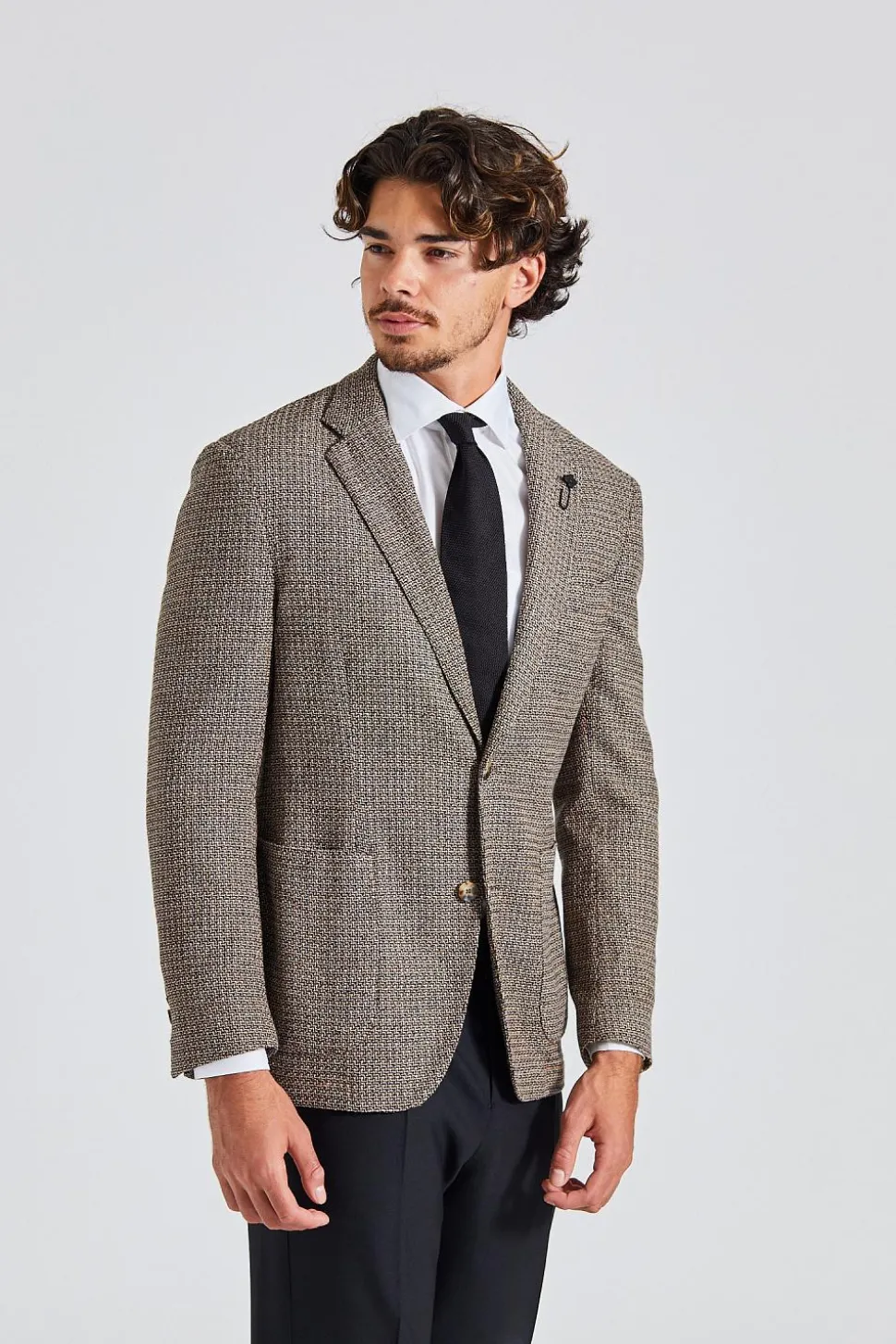 Man Jacket Dyed Drop Brown