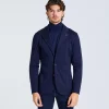 Man Knit Jacket Blue