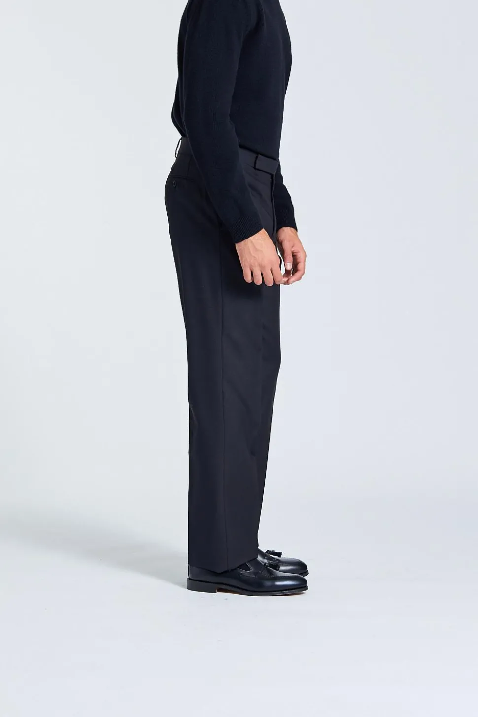 Man Trousers Attitude Drop Reg Black