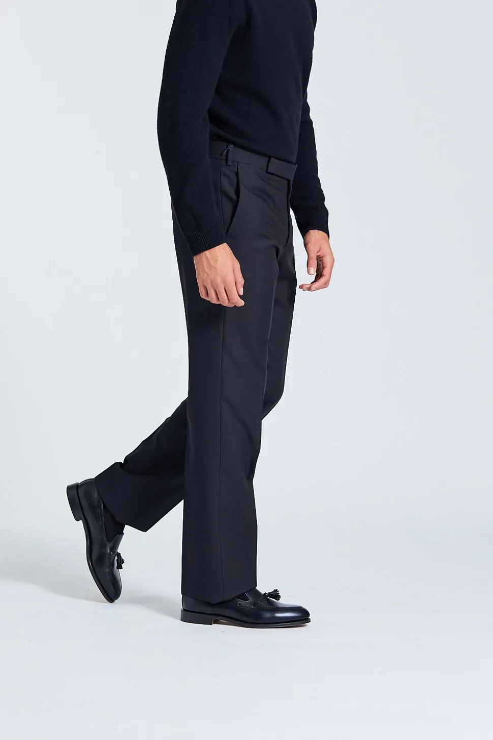 Man Trousers Attitude Drop Reg Black