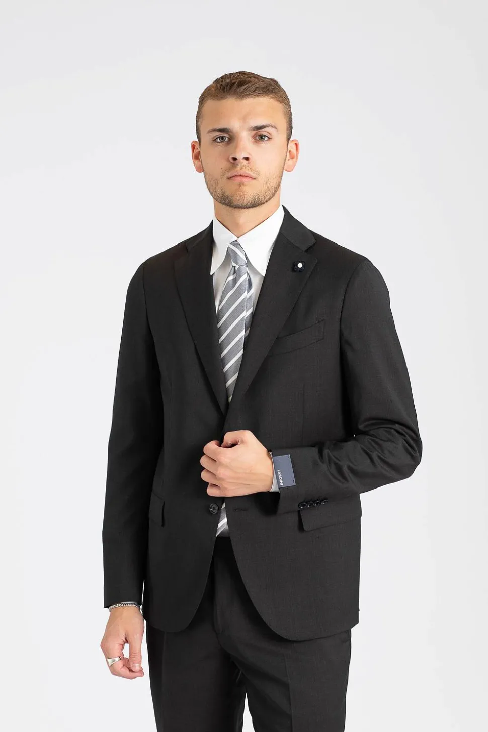 Man Woven Jacket Charcoal